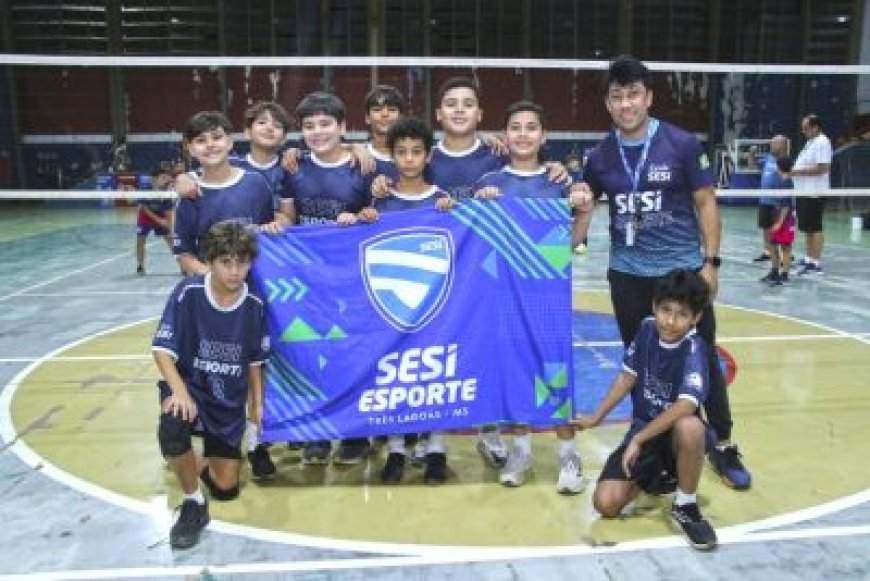 SESI Três Lagoas conquista títulos em dobradinha no Vôlei do JETs 2025