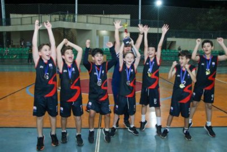 Colégio Salesiano Dom Bosco e Escola General Nelson Custódio são Campeões do Basquete Sub-11 os JETs Três-Lagoenses